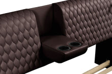 Load image into Gallery viewer, Galaxy Home Zoya Smart Multifunctional Queen Size Bed Made w/ Wood In Brown - Ego Home Furniture