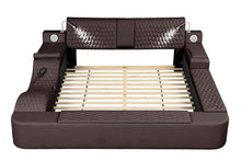 Load image into Gallery viewer, Galaxy Home Zoya Smart Multifunctional Queen Size Bed Made w/ Wood In Brown image