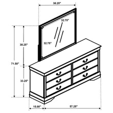 Load image into Gallery viewer, Louis Philippe Dresser with Mirror
