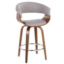 Load image into Gallery viewer, Vintage Mod - Mid Century Modern Fixed Height Counter Stool With Swivel With Round Footrest (Set of 2)