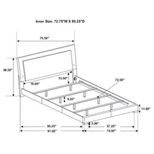 Load image into Gallery viewer, Felicity Panel Bed with LED Lighting