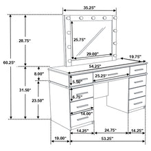 Load image into Gallery viewer, Felicity Makeup Vanity Table with LED Mirror