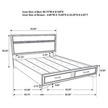 Load image into Gallery viewer, Miranda Panel Platform Storage Bed
