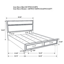 Load image into Gallery viewer, Miranda Panel Platform Storage Bed