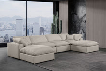Load image into Gallery viewer, Comfy - 6 Piece Linen Modular Double Chaise Sectional
