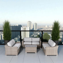 Load image into Gallery viewer, Stylish Sofa Seating Group With Cushions Perfect For Outdoor Gatherings