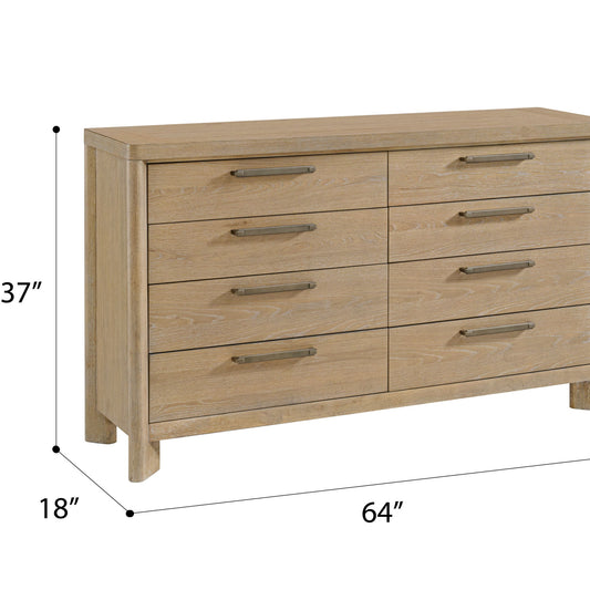 8 Drawer Dresser With Rustic Design - Ego Home Furniture