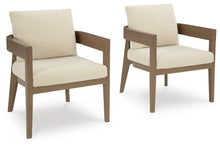 Load image into Gallery viewer, Serene Bay - Arm Chair With Cushion (Set of 2) - Dark Brown / White