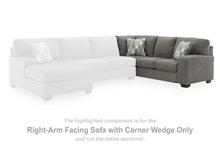 Load image into Gallery viewer, Clarington - RAF Sofa With Corner Wedge - Greystone