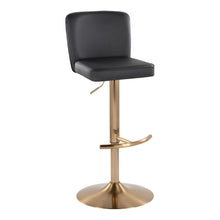 Load image into Gallery viewer, Henry - Contemporary Adjustable Barstool With Swivel With Rounded T Footrest (Set of 2)