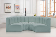 Load image into Gallery viewer, Arc - Faux Leather 4 Piece U-Shaped Modular Sofa