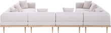 Load image into Gallery viewer, Laguna - 8 Piece Resilient Water Resistant Fabric 142" Upholstered Outdoor Patio Modular Sectional