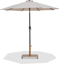 Load image into Gallery viewer, Fiji - Aluminum Patio Umbrella With Square Teak And Black Base
