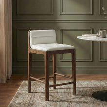 Load image into Gallery viewer, Ellis - Vegan Leather Upholstered Counter Stool (Set of 2) - Brown Base