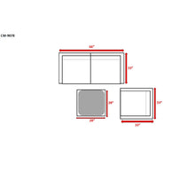 Load image into Gallery viewer, Outdoor Wicker Conversation Set With Cushions, All Weather