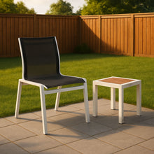 Load image into Gallery viewer, Nizuc - Outdoor Patio Dining Chair With White Frame (Set of 2)