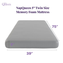 Load image into Gallery viewer, 5" Memory Foam Mattress With Responsive Support And Breathable Cover