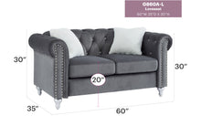 Load image into Gallery viewer, Stylish Contemporary Loveseat