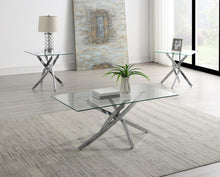 Load image into Gallery viewer, T240 - Chrome Table Set (Set of 3) - Gray