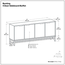 Load image into Gallery viewer, Banting - Door Sideboard Buffet