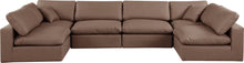 Load image into Gallery viewer, Comfy - 6 Piece Faux Leather Modular Armless Sectional