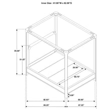 Load image into Gallery viewer, Solano Canopy Panel Platform Bed