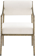 Load image into Gallery viewer, Bastille - Upholstered Dining Arm Chair (Set of 2) - Brass Frame
