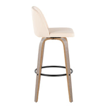 Load image into Gallery viewer, Toriano - Fixed Height Contemporary Barstool With Swivel With Round Footrest (Set of 2)