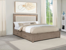 Load image into Gallery viewer, Kenora Panel Platform Storage Bed with LED Lighting