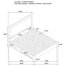 Load image into Gallery viewer, Kenora Panel Platform Storage Bed with LED Lighting