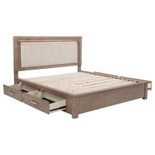 Load image into Gallery viewer, Kenora Panel Platform Storage Bed with LED Lighting