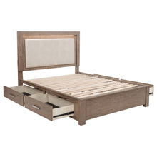 Load image into Gallery viewer, Kenora Panel Platform Storage Bed with LED Lighting