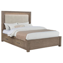 Load image into Gallery viewer, Kenora Panel Platform Storage Bed with LED Lighting