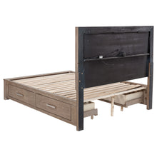 Load image into Gallery viewer, Kenora Panel Platform Storage Bed with LED Lighting