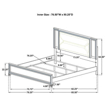 Load image into Gallery viewer, Marmore Panel Bed with LED Lighting