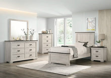 Load image into Gallery viewer, Crown Mark Furniture Leighton Twin Panel Bed in White B8180-T