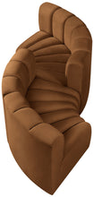 Load image into Gallery viewer, Arc - Velvet 4 Piece Curved Modular Sofa - Saddle
