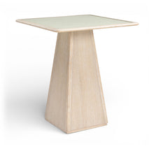 Load image into Gallery viewer, Atrium - Glass Top And Wood Base Dining Table