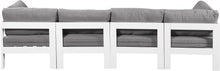 Load image into Gallery viewer, Nizuc - Outdoor Patio 4 Seat Modular Sofa With White Frame
