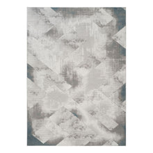 Load image into Gallery viewer, Geometrix - 5'3" X 7'3" Area Rug With Geometric 3D Effect - Ivory / Gray