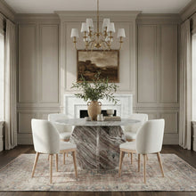 Load image into Gallery viewer, Valeo - Linen Textured Fabric Upholstered Dining Chair (Set of 2) - Painted Natural Base