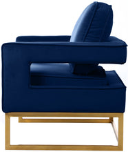 Load image into Gallery viewer, Noah - Accent Chair with Gold Legs
