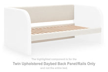 Load image into Gallery viewer, Arloster - Twin Upholstered Daybed Back Panel Rails - White