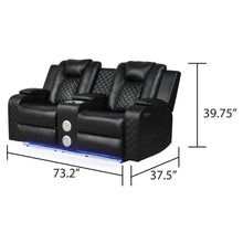 Load image into Gallery viewer, Benz - Power Reclining Loveseat With LED Lighting And Built In USB