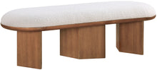 Load image into Gallery viewer, Wilshire - Bench With Brown Base - Cream