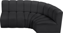 Load image into Gallery viewer, Arc - Faux Leather 3 Piece Sofa