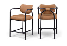 Load image into Gallery viewer, Serava - Vegan Leather Upholstered Bar Stool