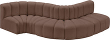 Load image into Gallery viewer, Arc - Faux Leather 5 Piece Modular Sofa