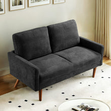 Load image into Gallery viewer, Loveseat Sofa, European Style With Sleek Design, Modern & Vintage Flair, Upholstered 2 Seater Couch