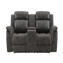 Load image into Gallery viewer, Steban - Console Reclining Loveseat - Gray
